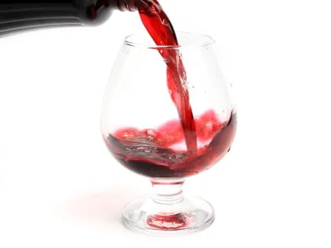 Red wine splash pattern Foto stock