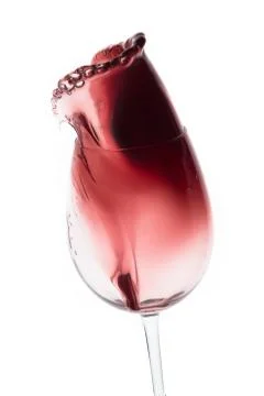 Red wine splash Stock Photos