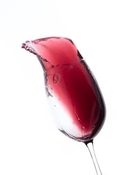 Red wine splash Stock Photos
