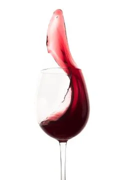 Red wine splash Stock Photos