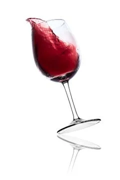 Red wine splash Stock Photos