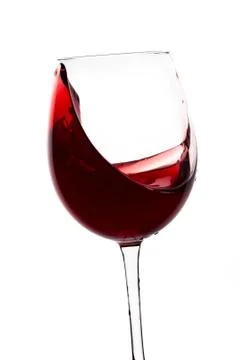 Red wine splash Foto stock