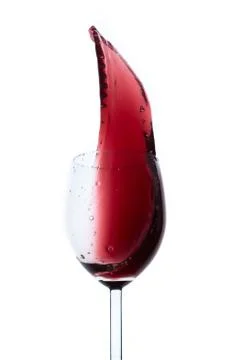 Red wine splash Foto stock