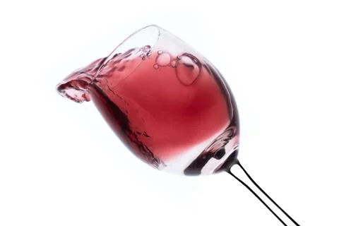 Red wine splash Stock Photos