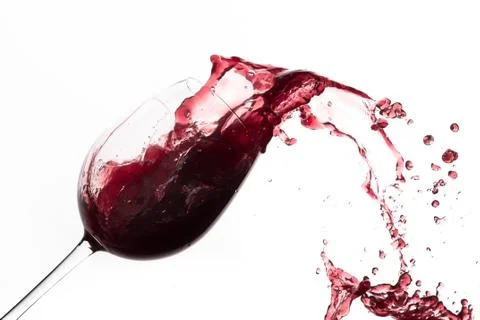 Red wine splash Stock Photos