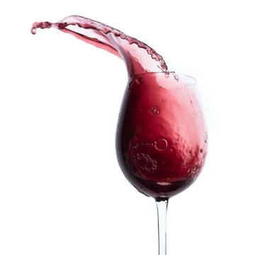 Red wine splash Stock Photos