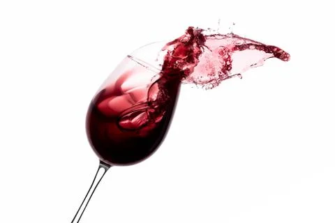 Red wine splash Stock Photos