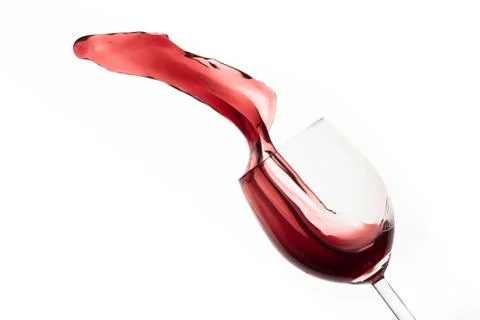 Red wine splash Stock Photos