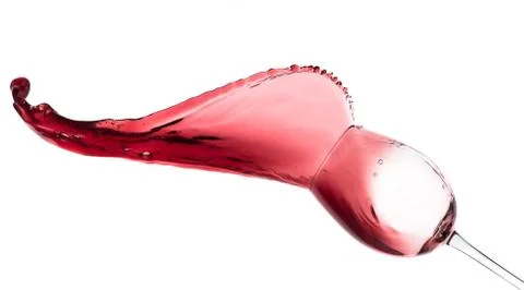 Red wine splash Stock Photos