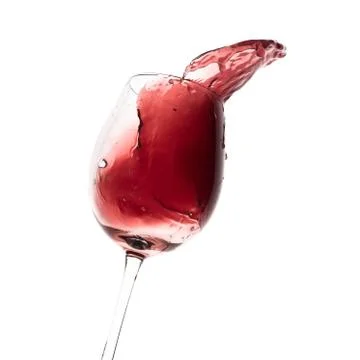 Red wine splash Stock Photos