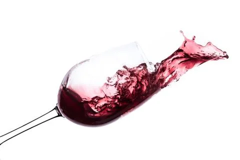 Red wine splash Stock Photos