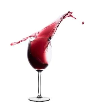 Red wine splash Stock Photos