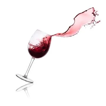 Red wine splash Stock Photos