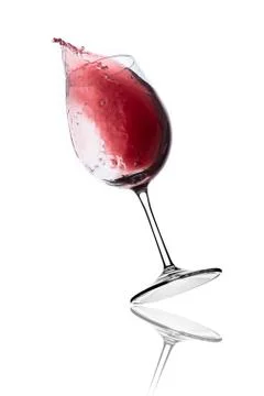 Red wine splash Stock Photos