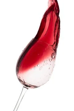 Red wine splash Stock Photos