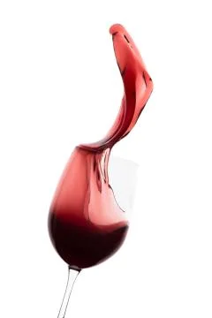 Red wine splash Stock Photos