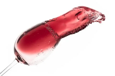 Red wine splash Stock Photos