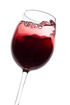 Red wine splash Stock Photos