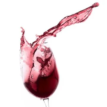 Red wine splash Stock Photos