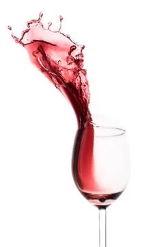 Red wine splash Stock Photos