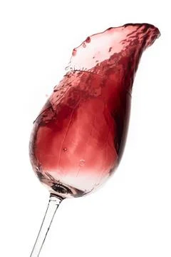 Red wine splash Stock Photos