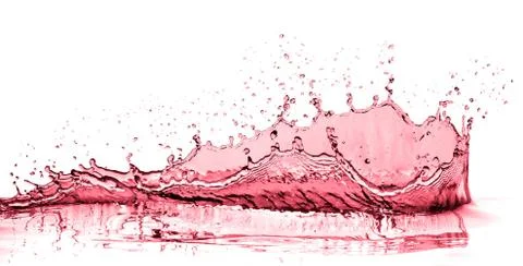 Red wine splash Stock Photos