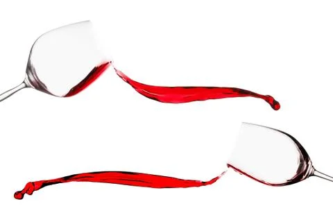 Red wine splash Stock Photos