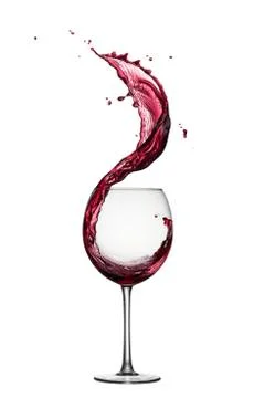Red wine splash Stock Photos