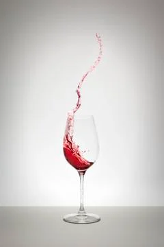 Red wine splash Stock Photos