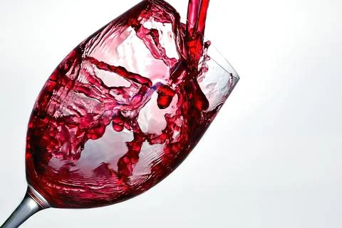 Red Wine Splash Stock Photos