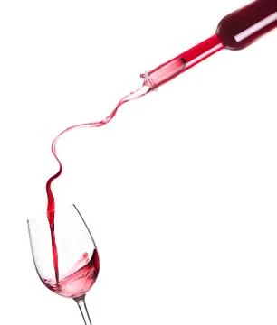 Red wine splashing Stock Photos
