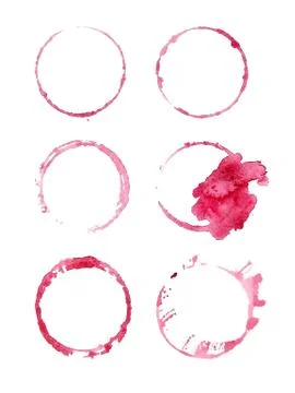 Red wine stains. Stock-Illustration