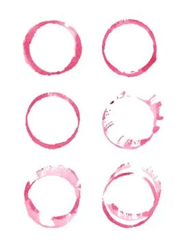 Red wine stains. Illustrazione stock