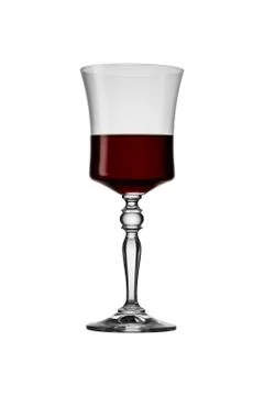 Red wine on white background Stock Photos