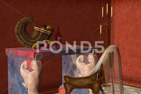 Red wineglass Stock Illustration