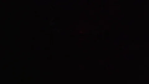Red wing lights of a plane Stock Footage 111401528