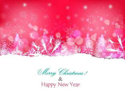 Red winter background Stock Illustration