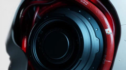 Red Wire Network, The first-person camera moves along the wires Stock Footage 307998721