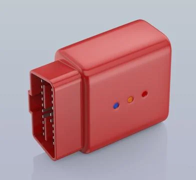 Red wireless car diagnostic device Stock-Illustration
