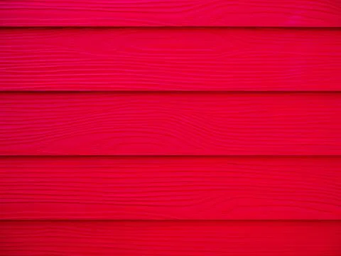 Red wood texture, wall background surface with a horizontal pattern. Vivid re Stock Photos