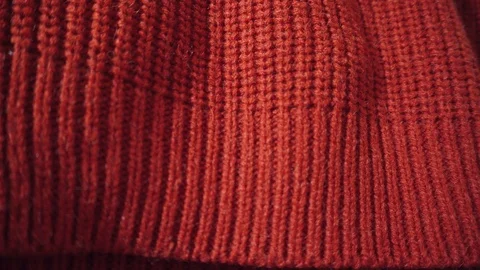 Red wool or acrylic background knitted texture. Can be used as background. Stock Footage 99914184