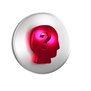 Red Worker icon isolated on transparent background. Business avatar symbol .. Stock Illustration