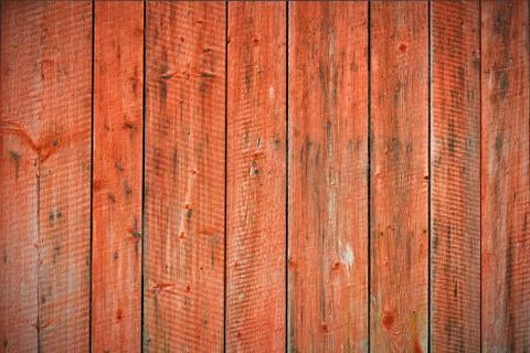 Red worn planks background Stock Photos