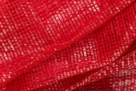 Red Woven Plastic Texture Background Foto stock