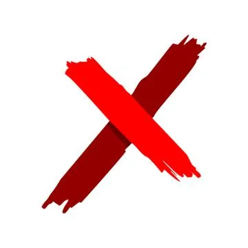 Red X Letter Logo Template Illustration Design. EPS 10. Stock Illustration
