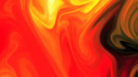 Red Yellow  Abstract Mix Visual Loop Stock Footage 40428537