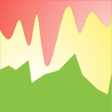 Red, yellow, and green gradient Stock Illustration