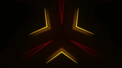 Red-Yellow arrows shows direction to center of background. Stock Footage 237713955