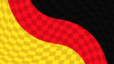 Red Yellow Black Wavy Pattern Seamless Loop Stock Footage 340777061