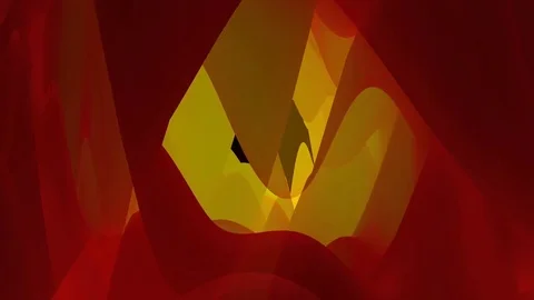 Red &amp; yellow cave Stock Footage 76004082